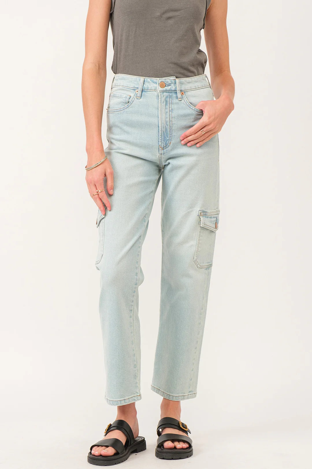 90S SUPER HIGH RISE ANKLE STRAIGHT JEANS FOSTER