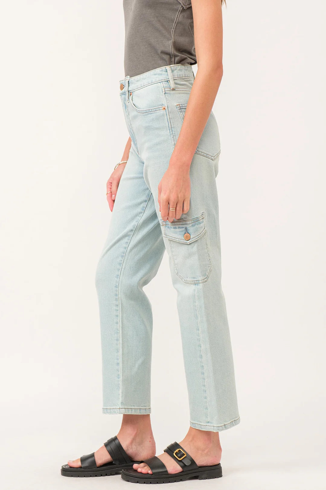 90S SUPER HIGH RISE ANKLE STRAIGHT JEANS FOSTER
