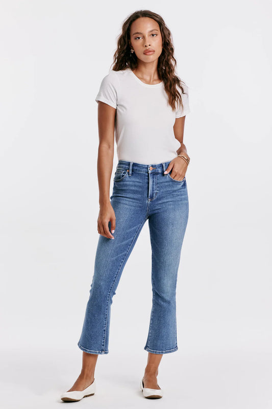 JEANNE SUPER HIGH RISE CROPPED FLARE JEANS WEXFORD