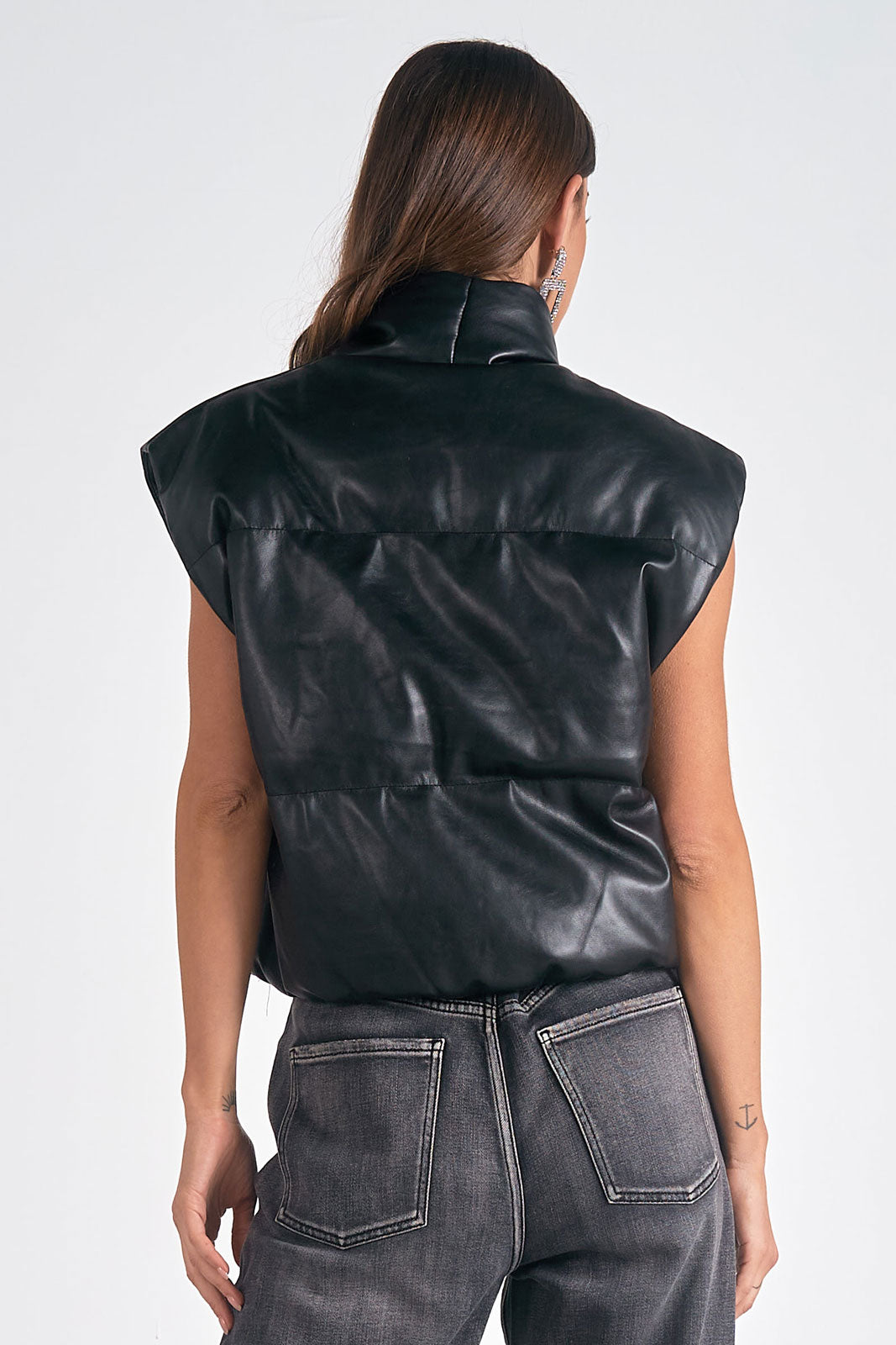 HIGH COLLAR VEST