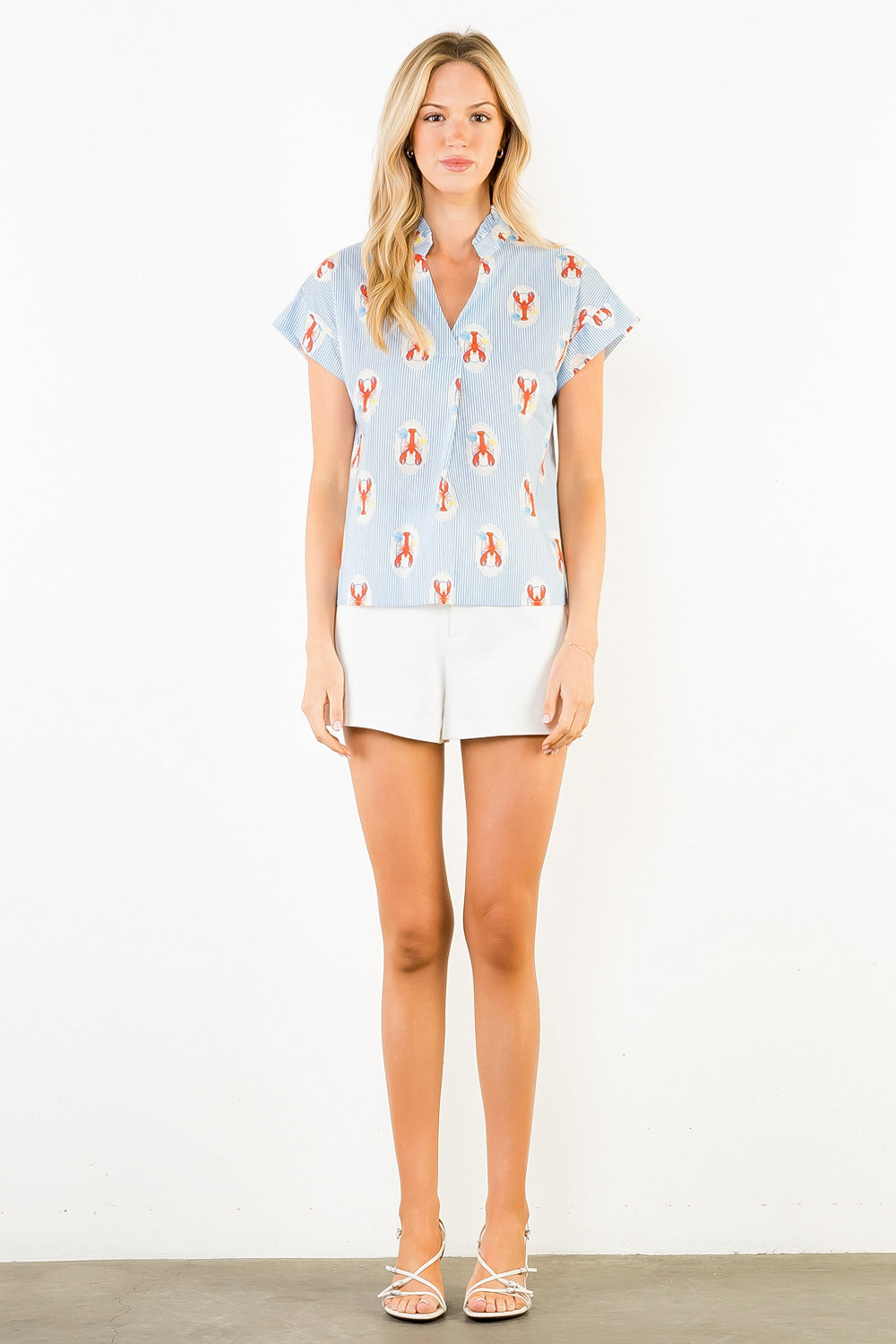 Lobster Print Blouse