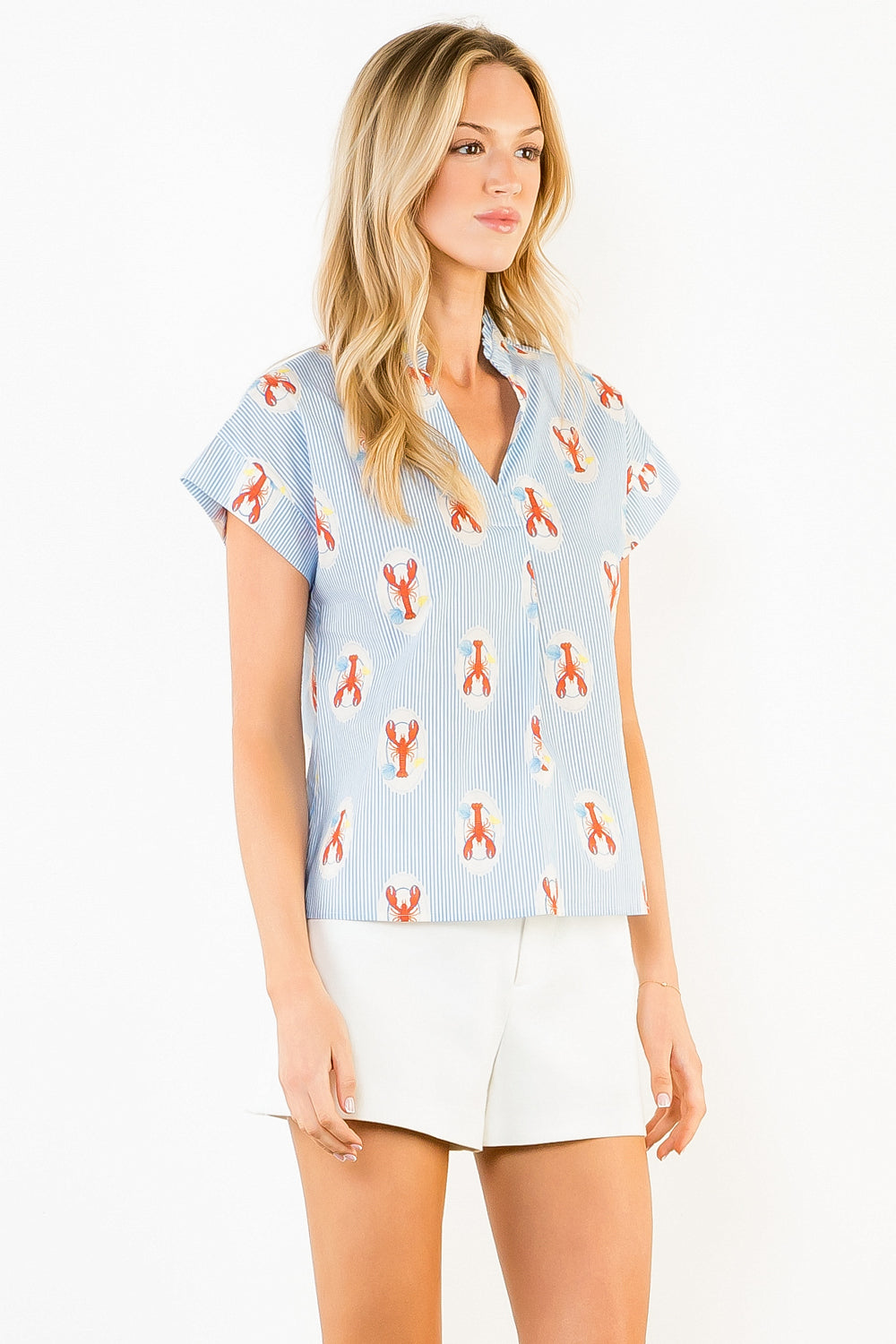 Lobster Print Blouse