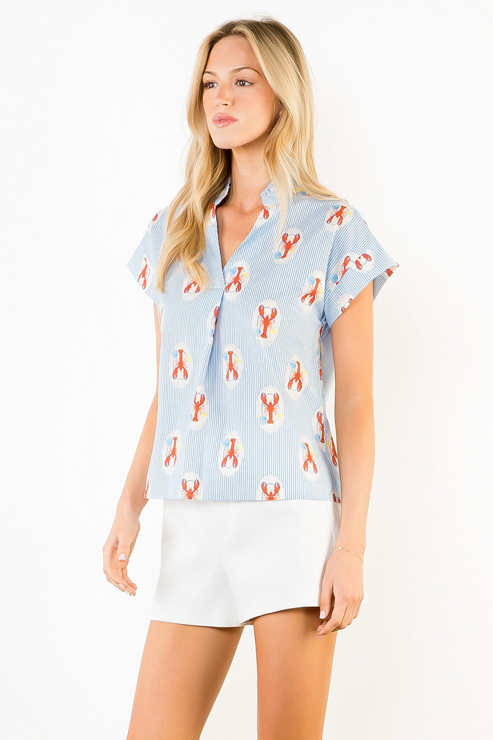 Lobster Print Blouse