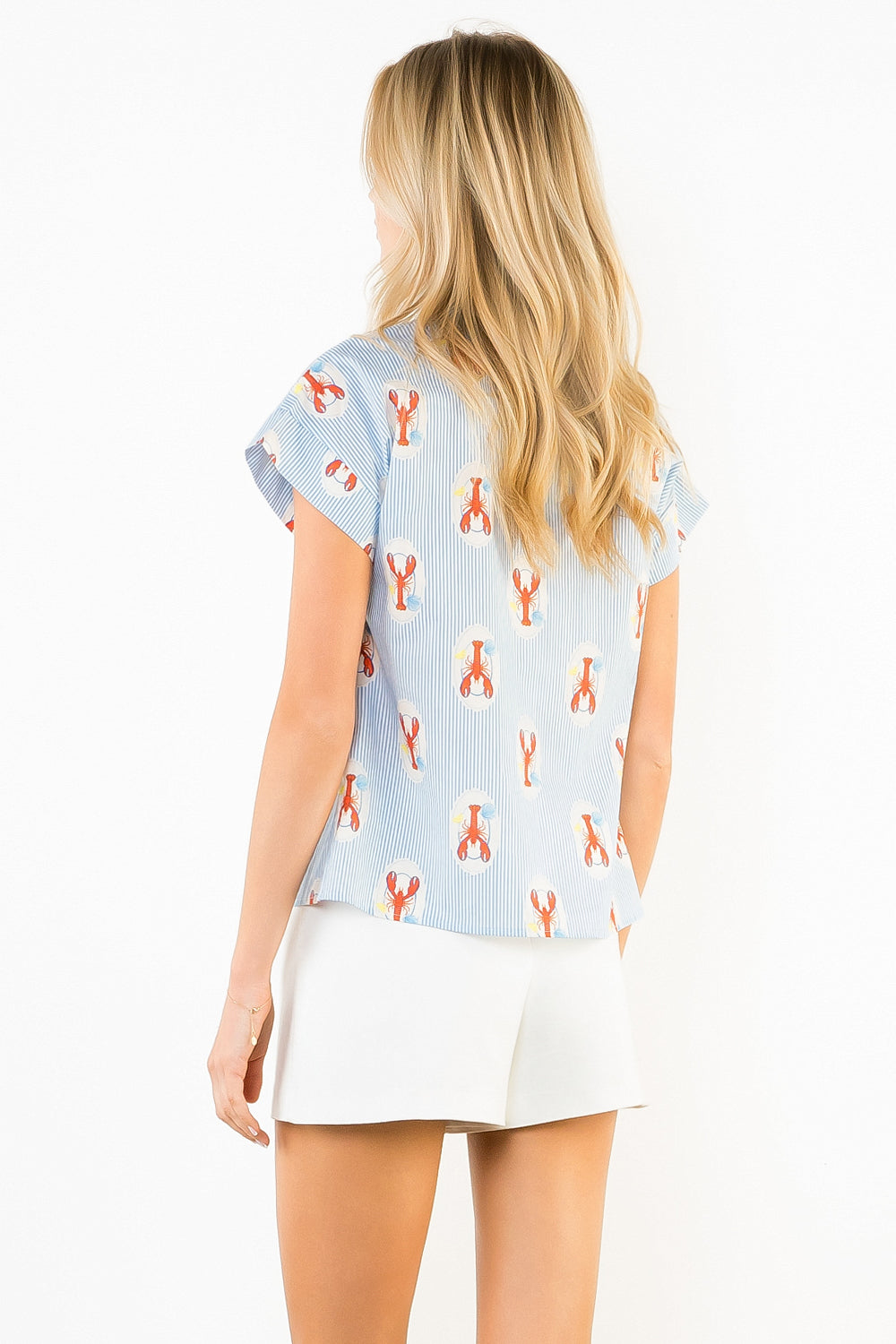 Lobster Print Blouse