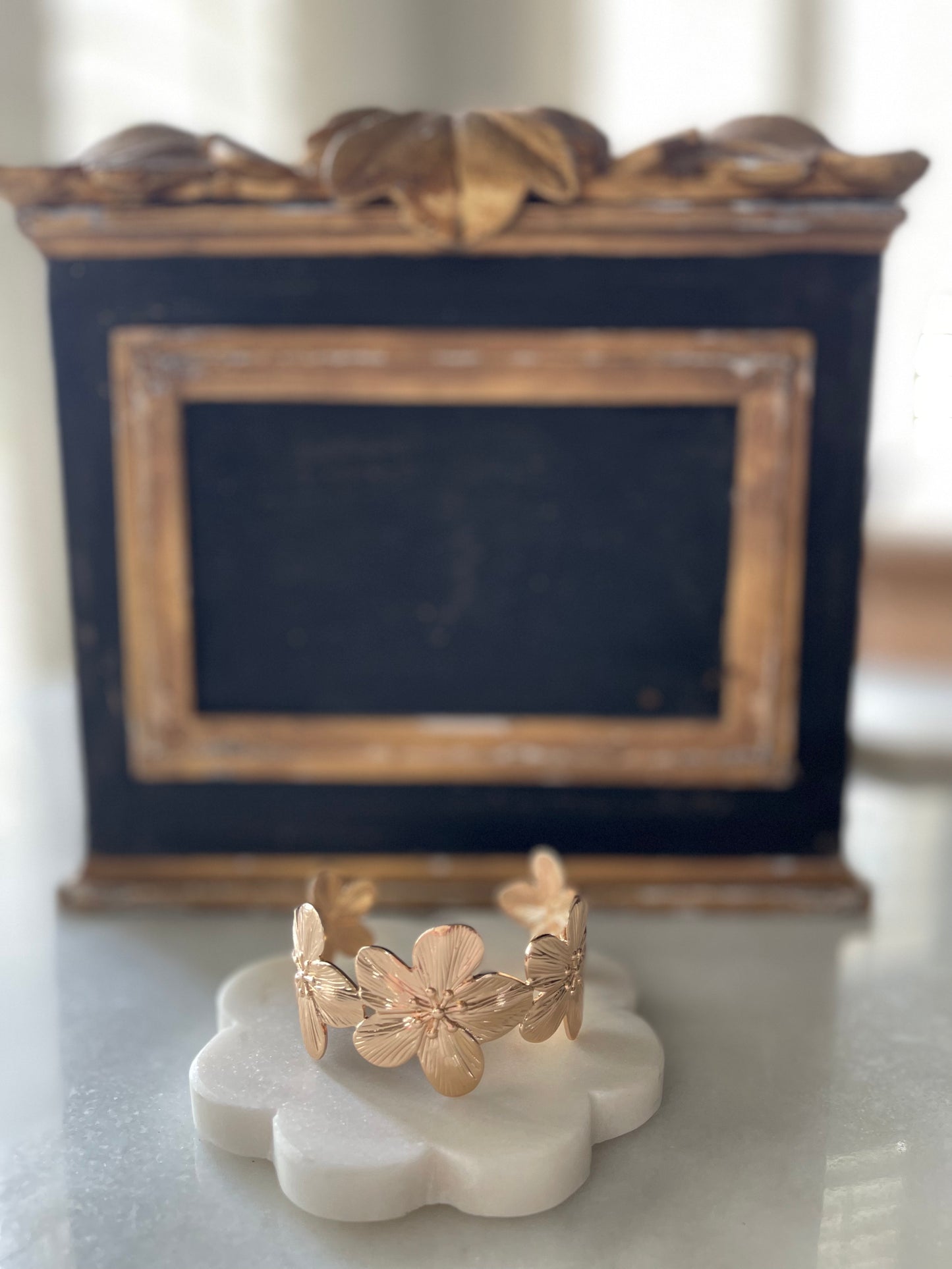 Flower Textured Cuff