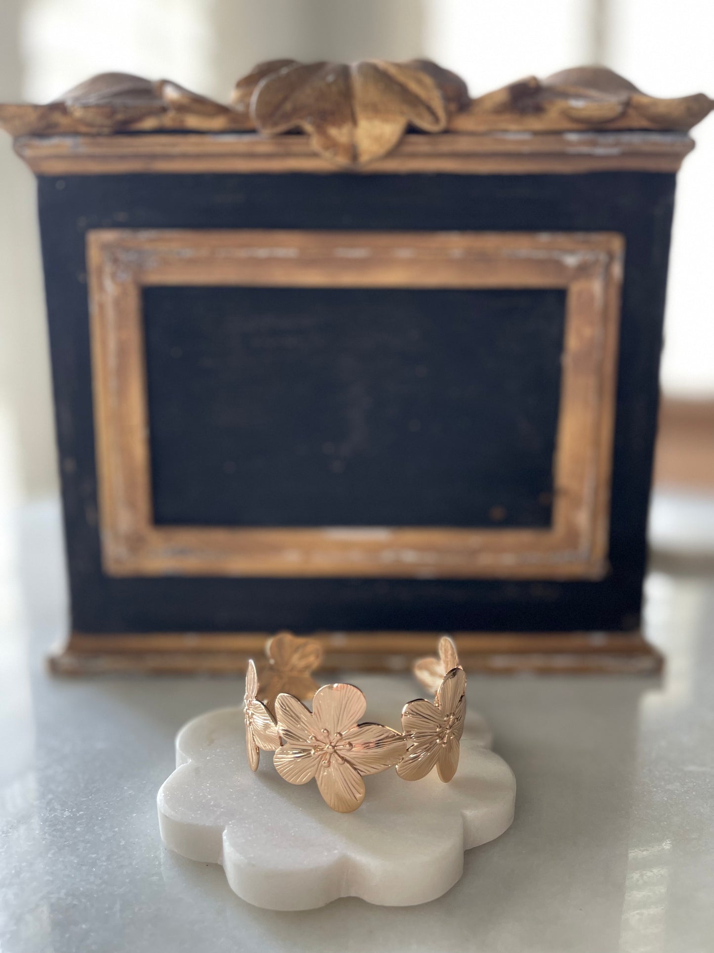 Flower Textured Cuff