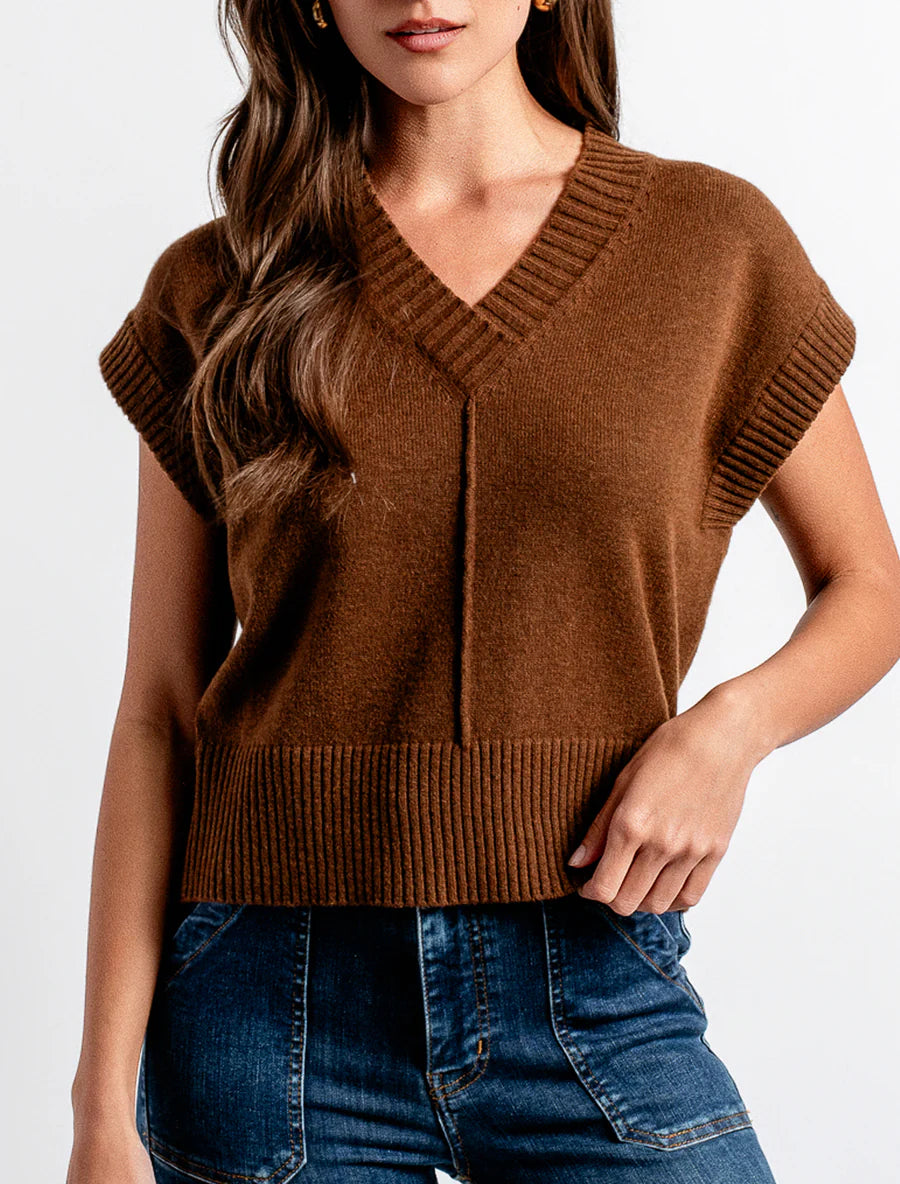 GWYNETH VEST BY KERISMA - ORANGE FLAME