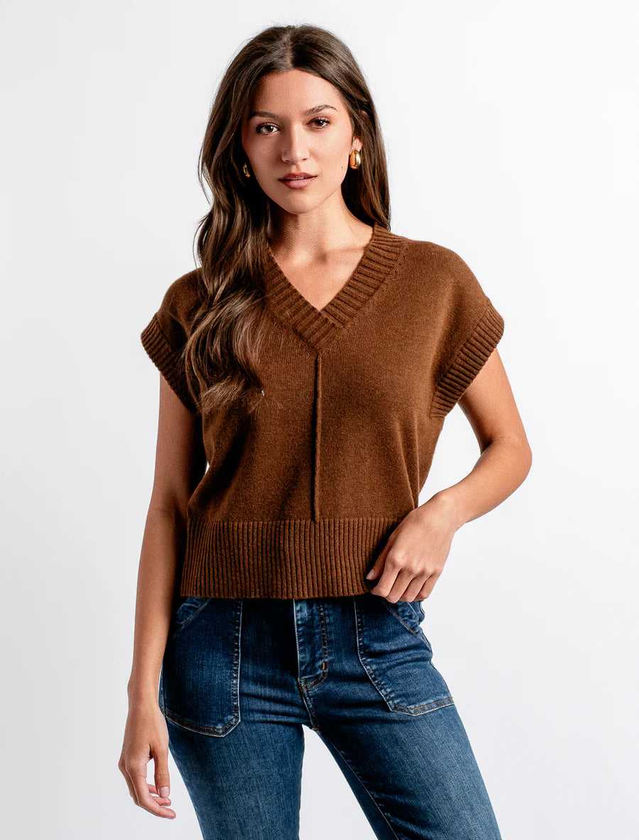 GWYNETH VEST BY KERISMA - ORANGE FLAME