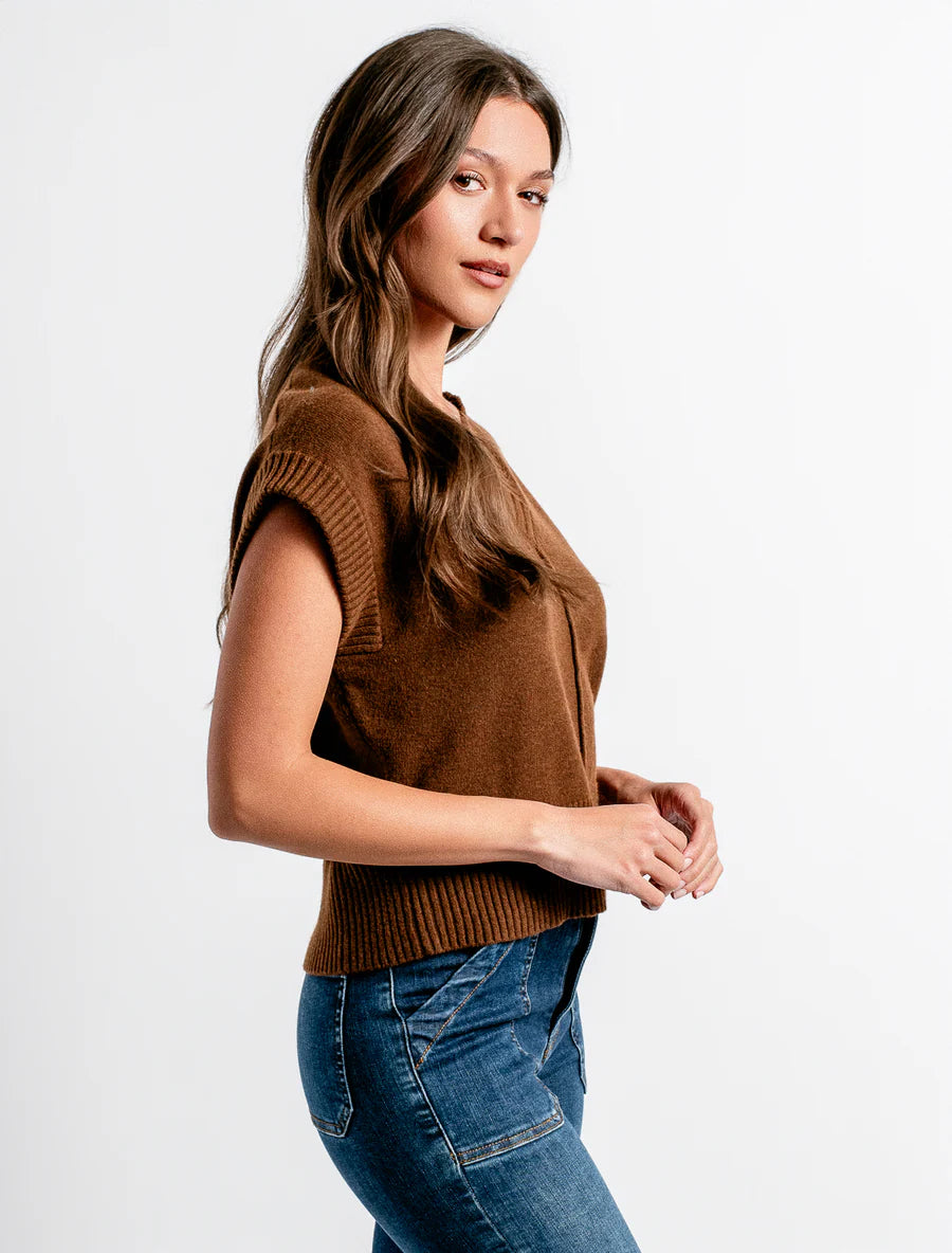 GWYNETH VEST BY KERISMA - ORANGE FLAME