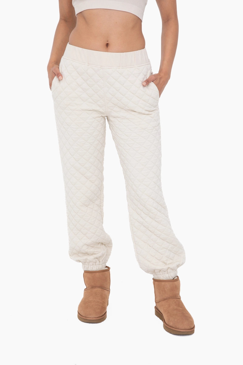 Cozy Quilted Jersey Joggers