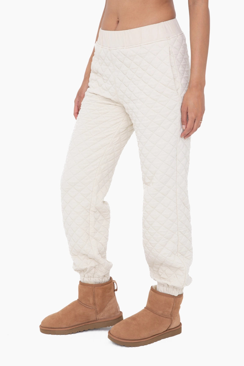 Cozy Quilted Jersey Joggers