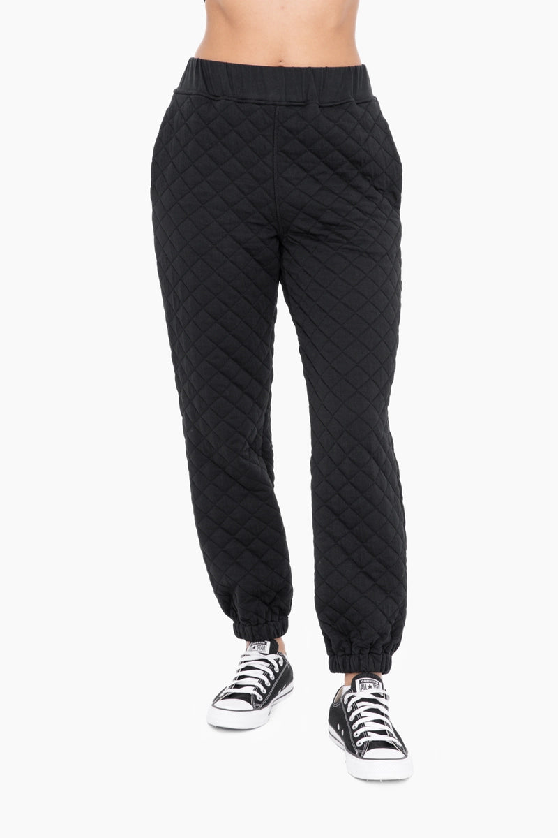 Cozy Quilted Jersey Joggers