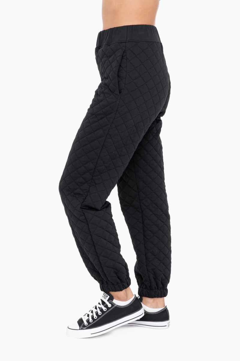 Cozy Quilted Jersey Joggers