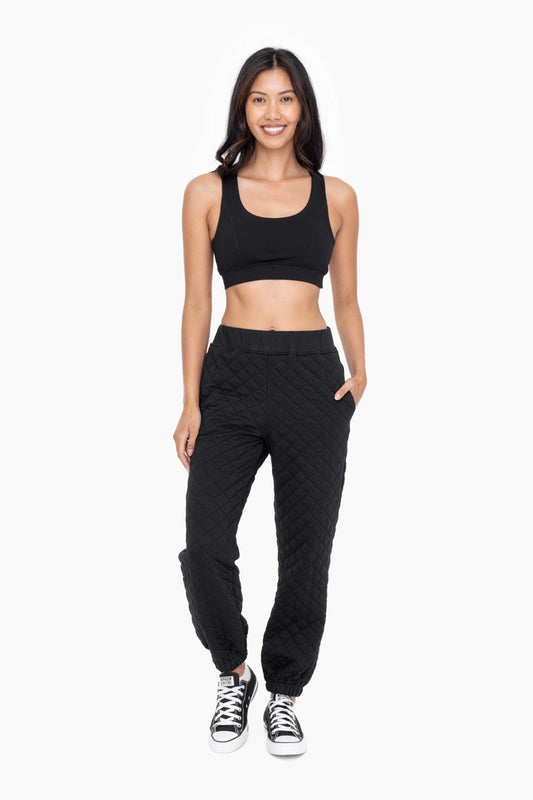 Cozy Quilted Jersey Joggers