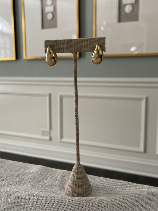 Gold Teardrop Earrings