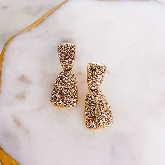 Double Pave Dangle Earrings