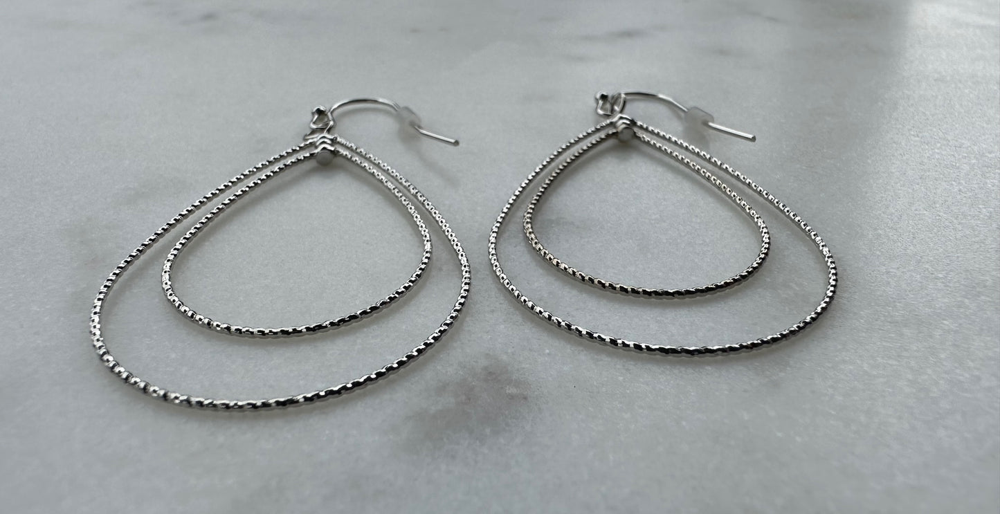 Sparkle Wire Dangle Earrings