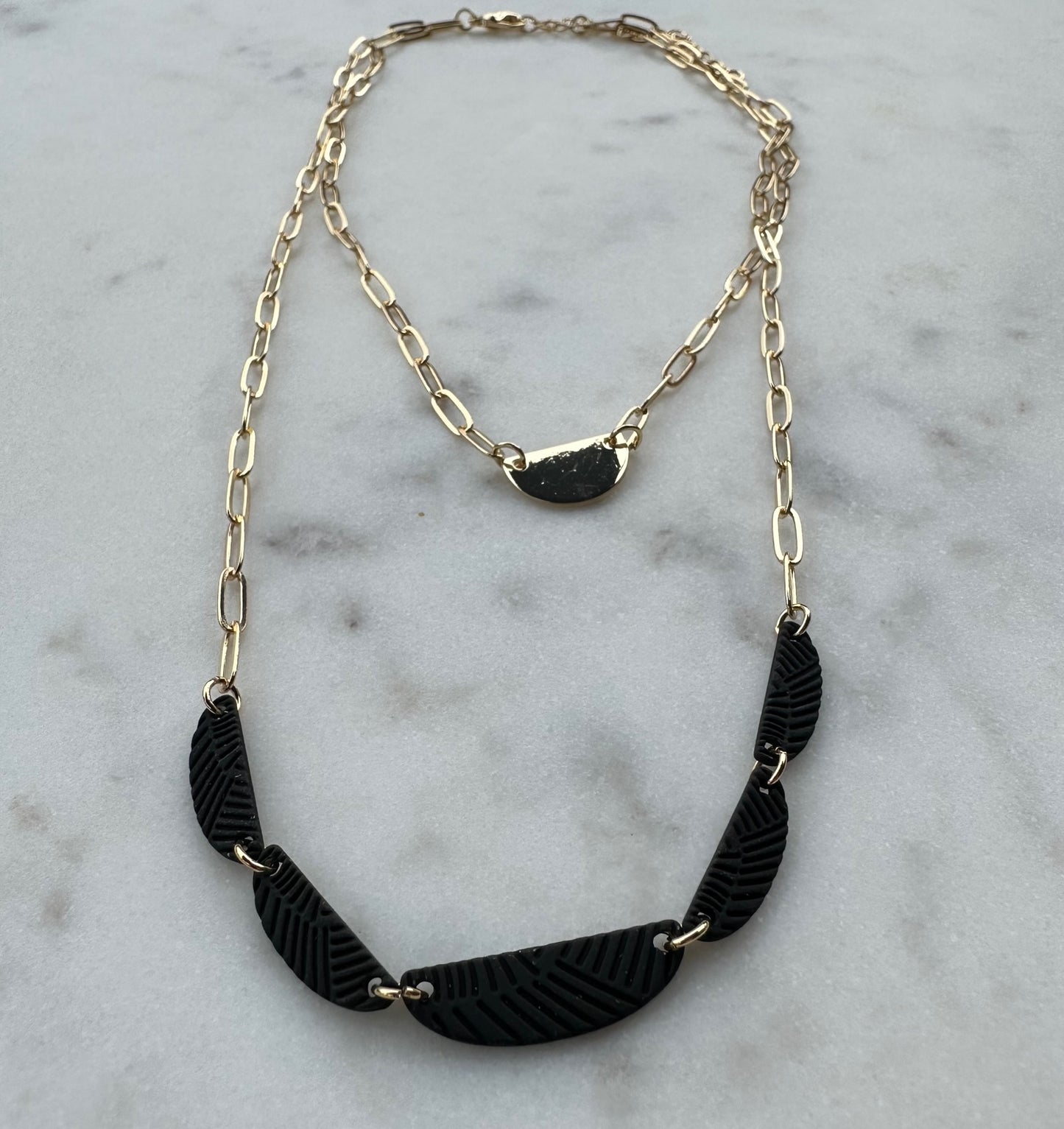Semi Circles Link Necklace