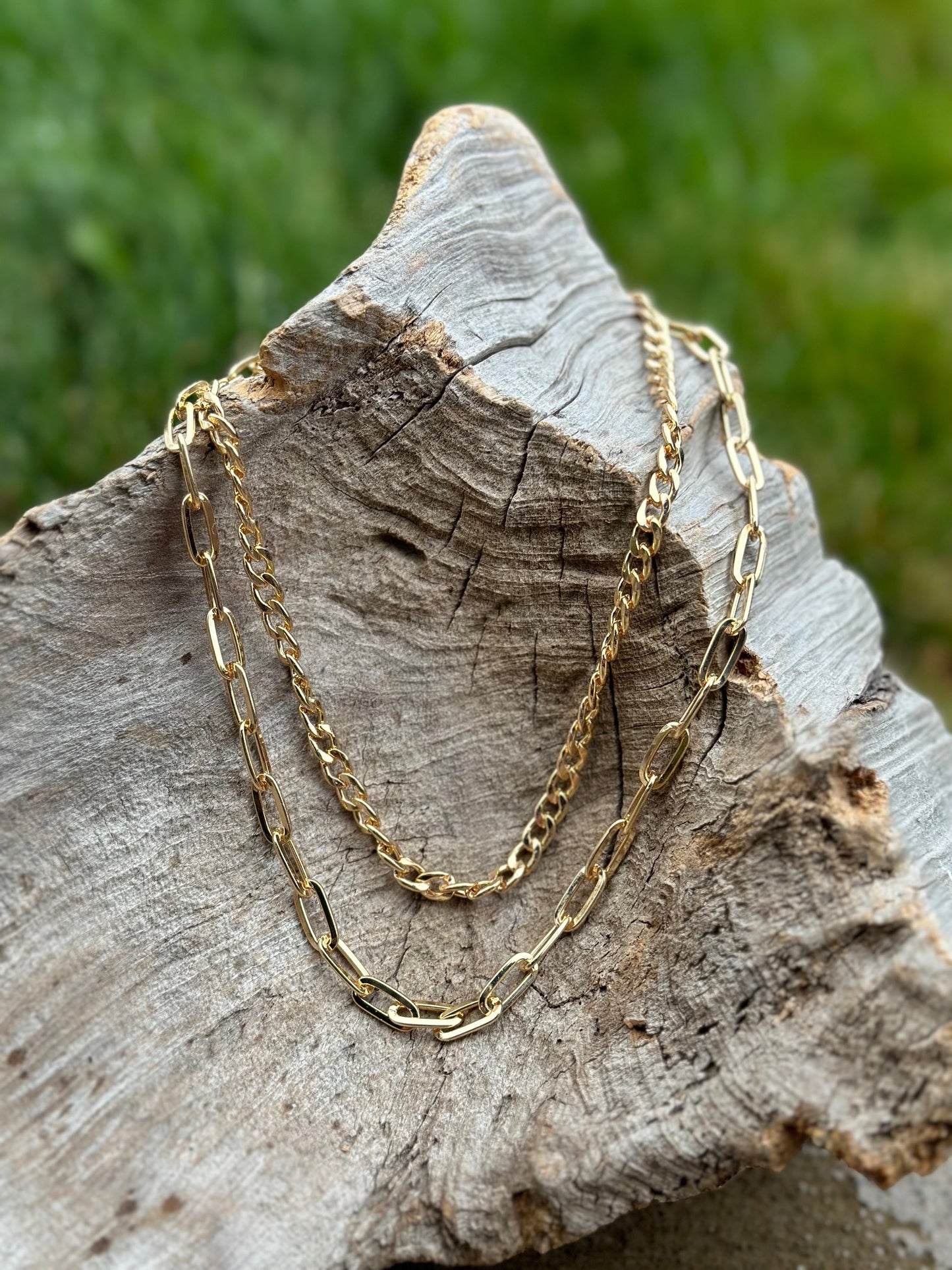Two-Layer Chain Necklace