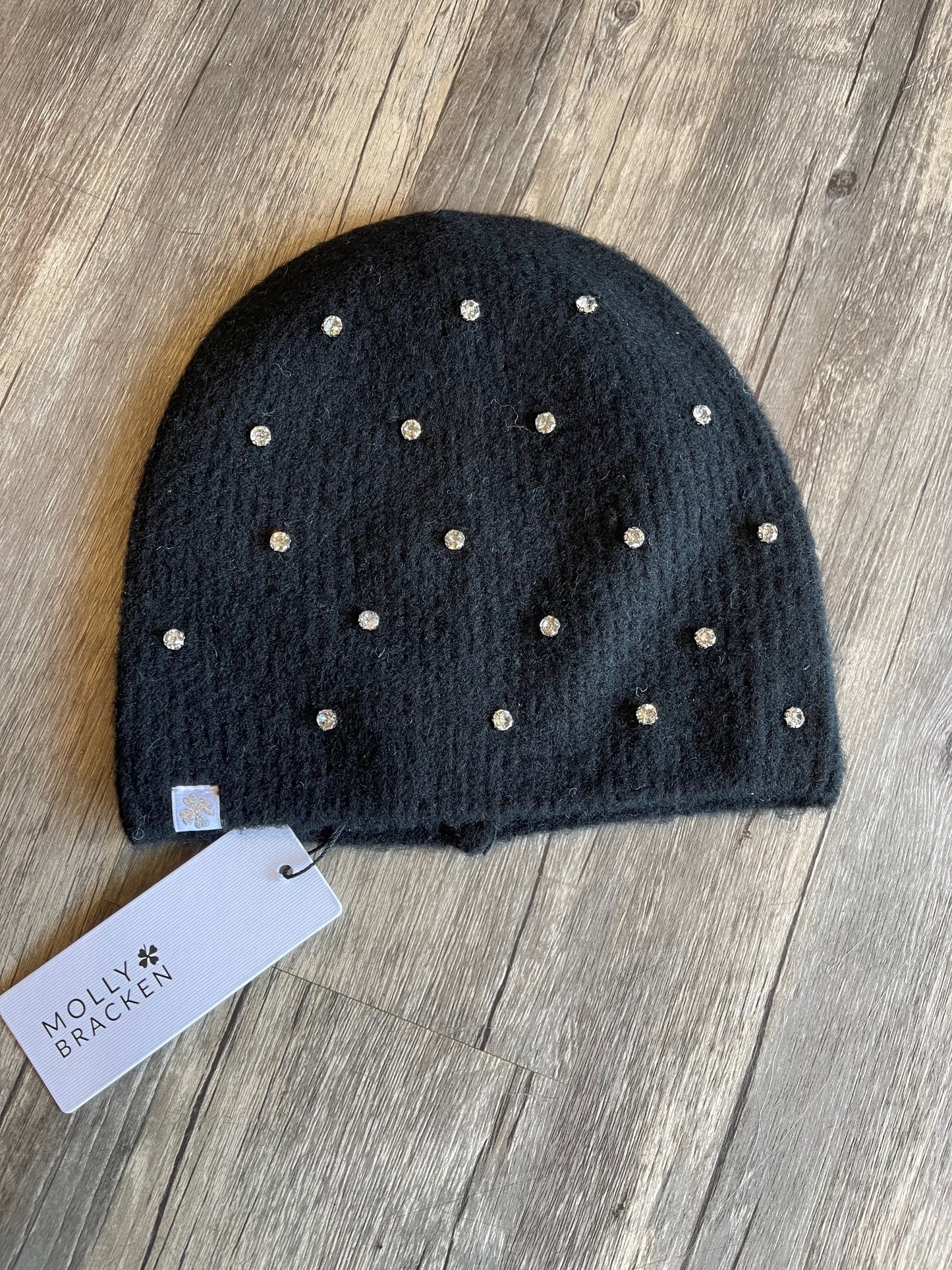Crystal Detail Knitted Hat