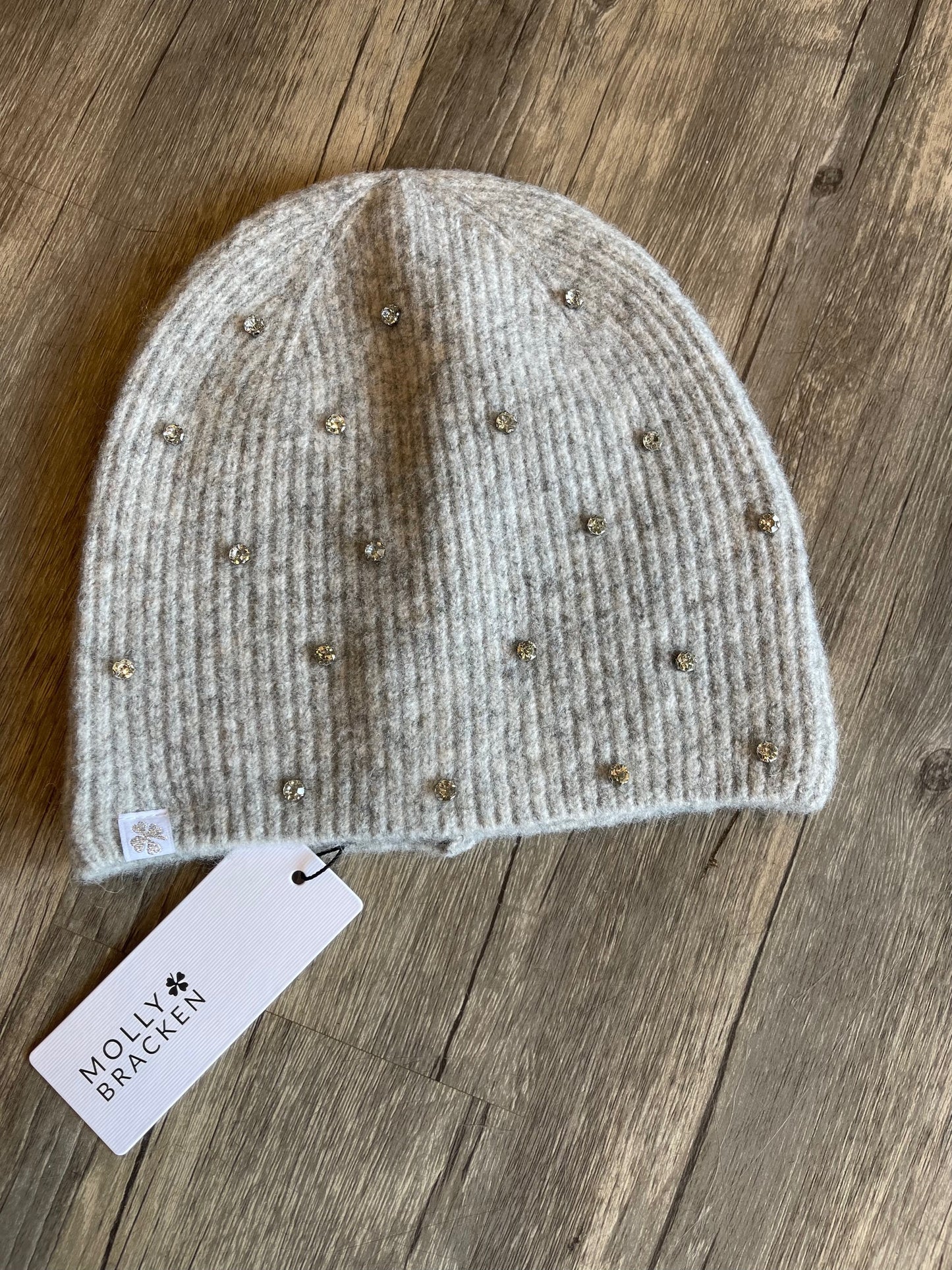 Crystal Detail Knitted Hat