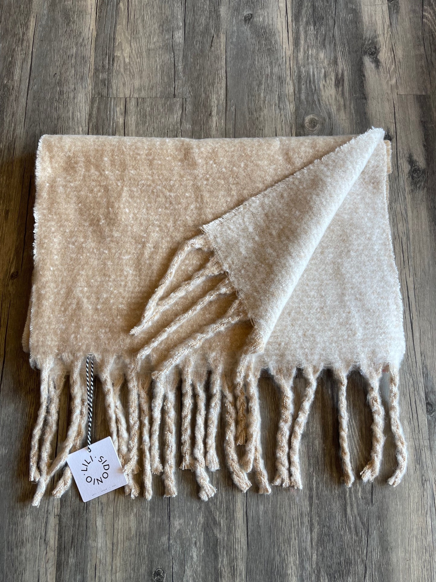 Two Tone Reversible Cozy Scarf