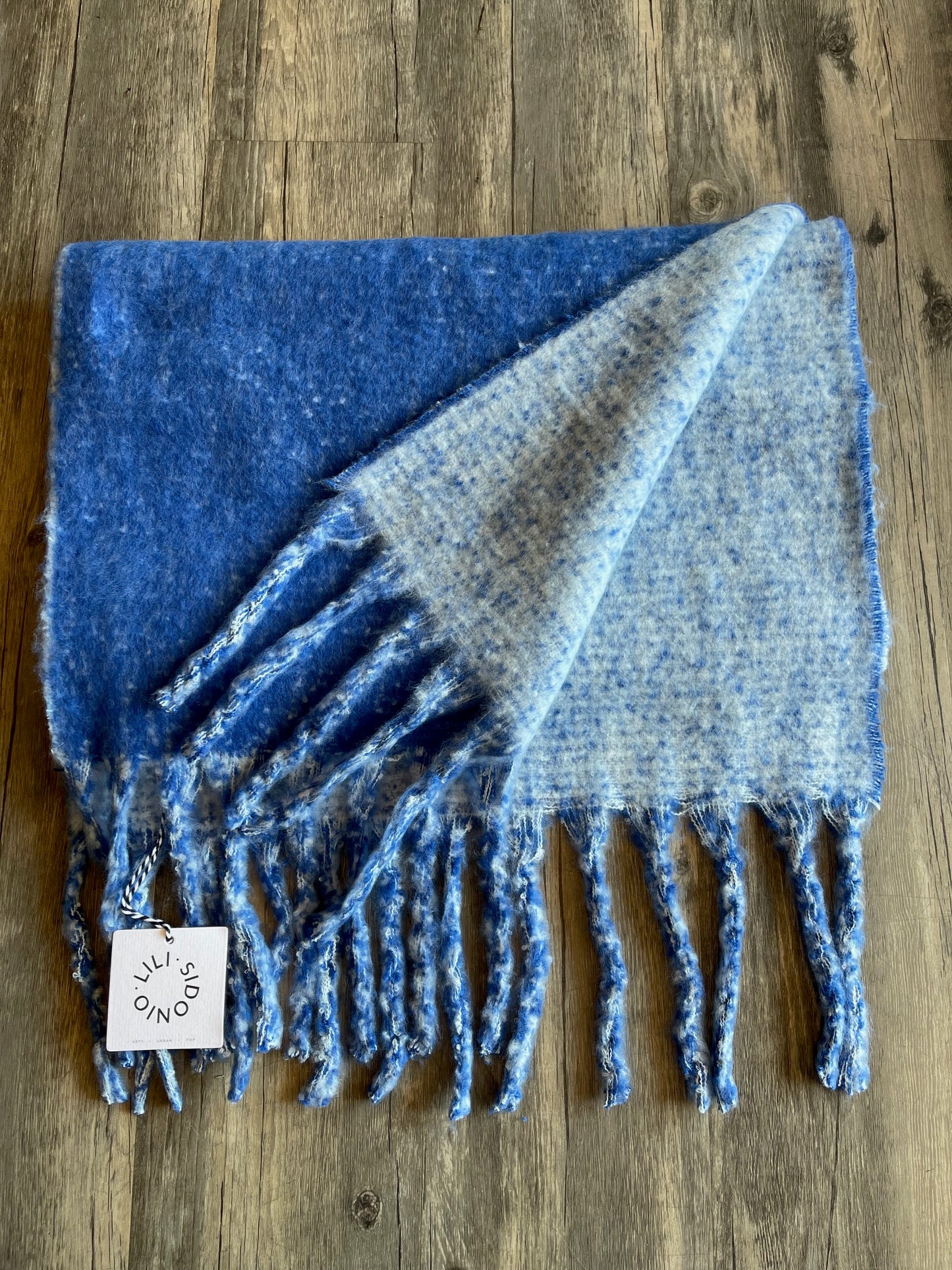 Two Tone Reversible Cozy Scarf