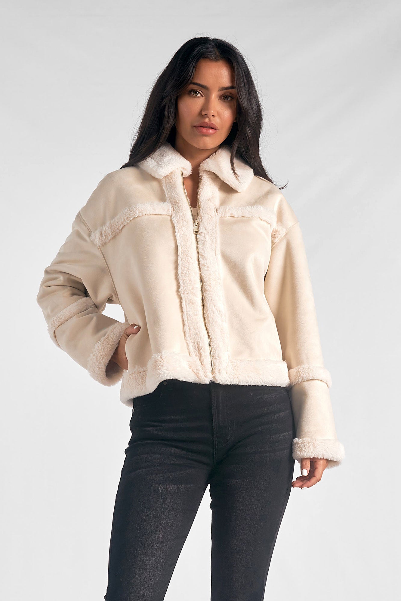 Mid-Length Sherpa Coat