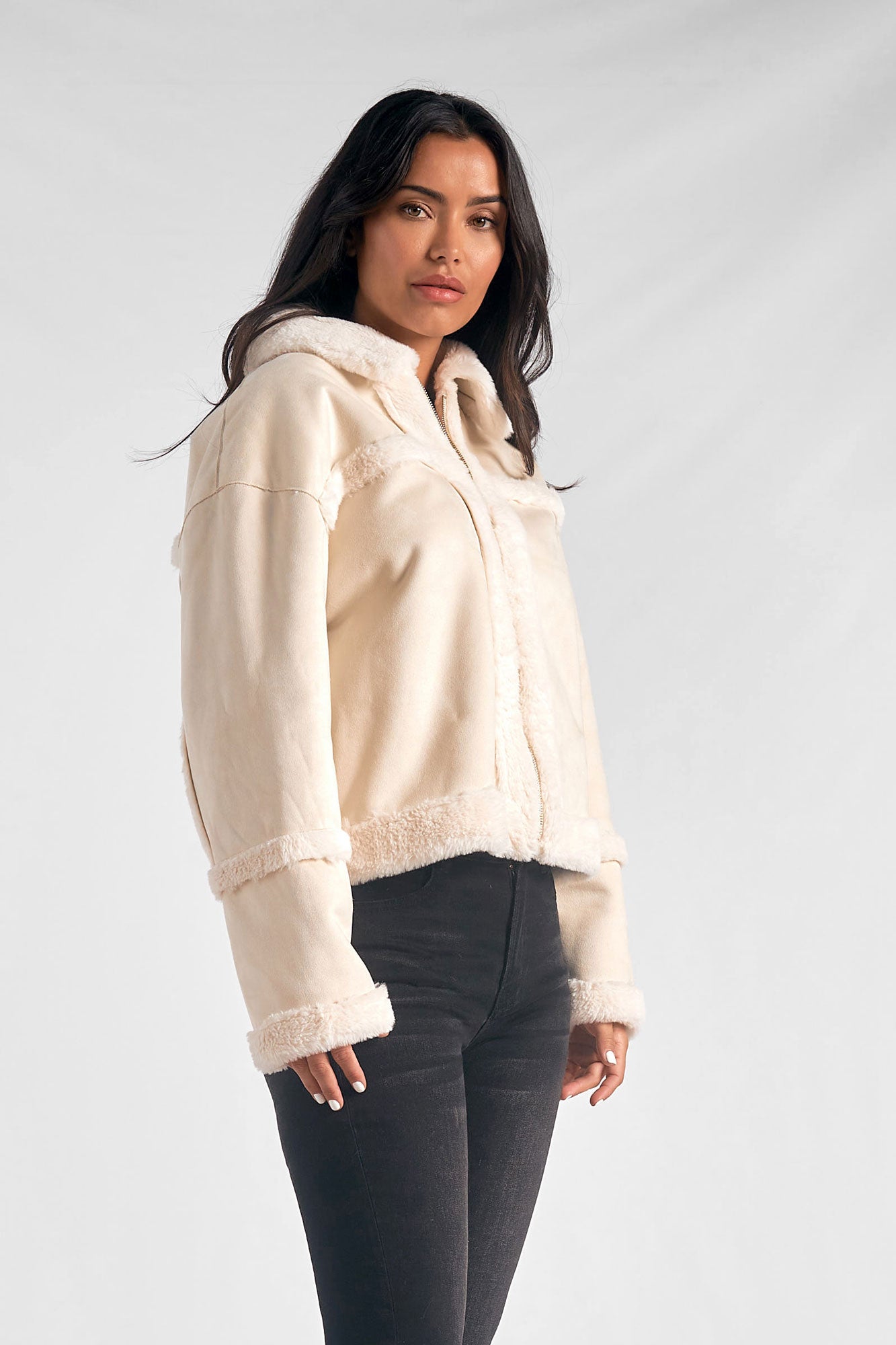 Mid-Length Sherpa Coat