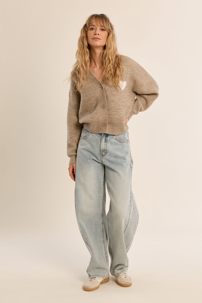Heart Emblem Cardigan