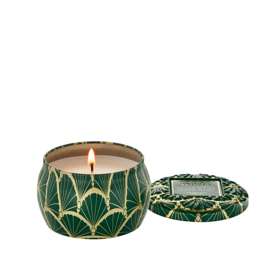 NOBLE FIR GARLAND|MINI TIN CANDLE, 4 oz