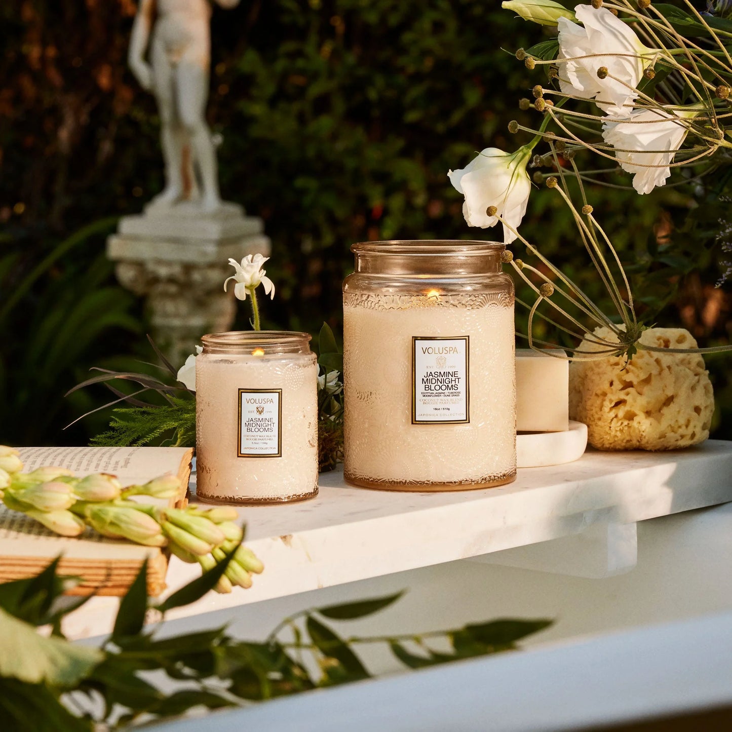 JASMINE MIDNIGHT BLOOMS|LARGE JAR CANDLE