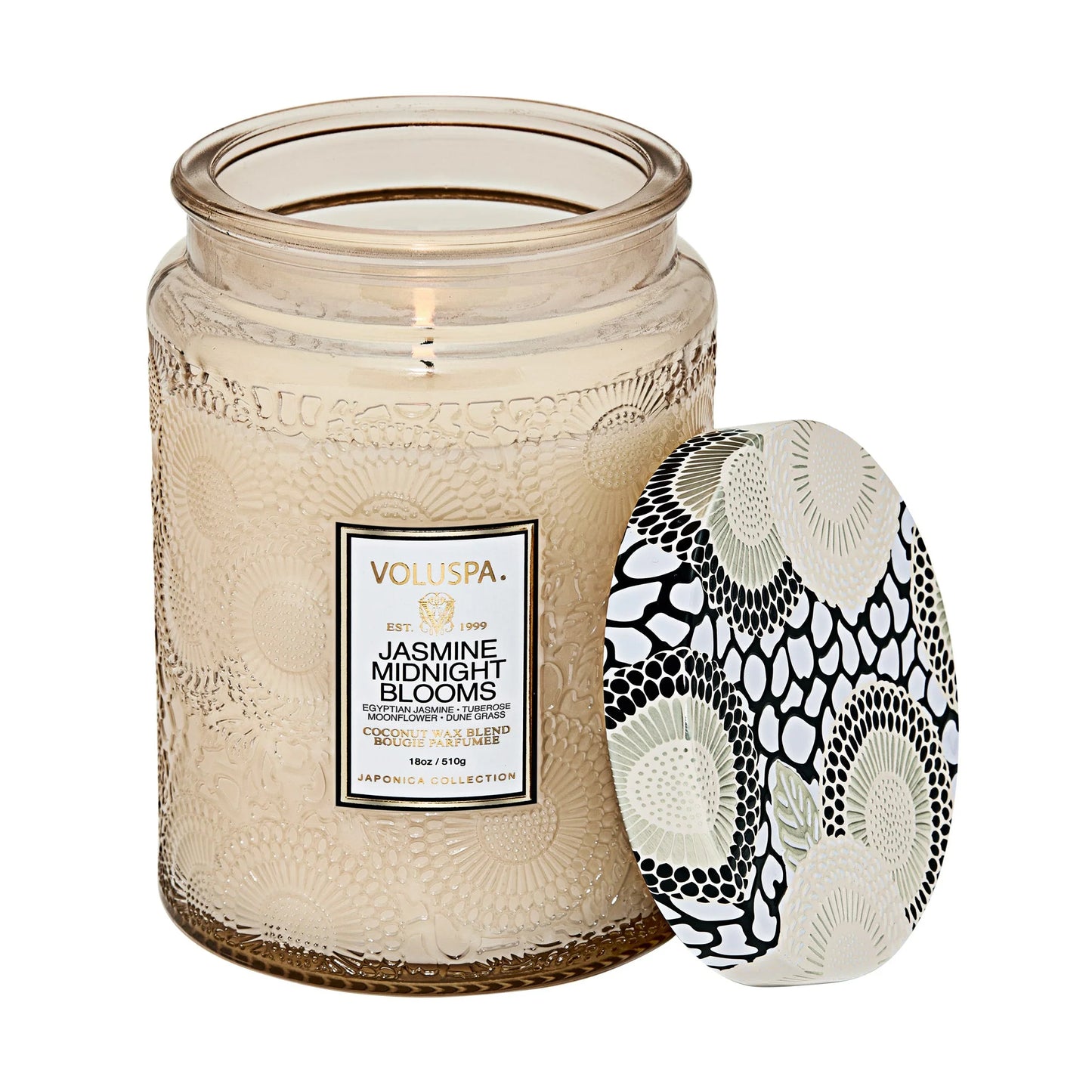 JASMINE MIDNIGHT BLOOMS|LARGE JAR CANDLE