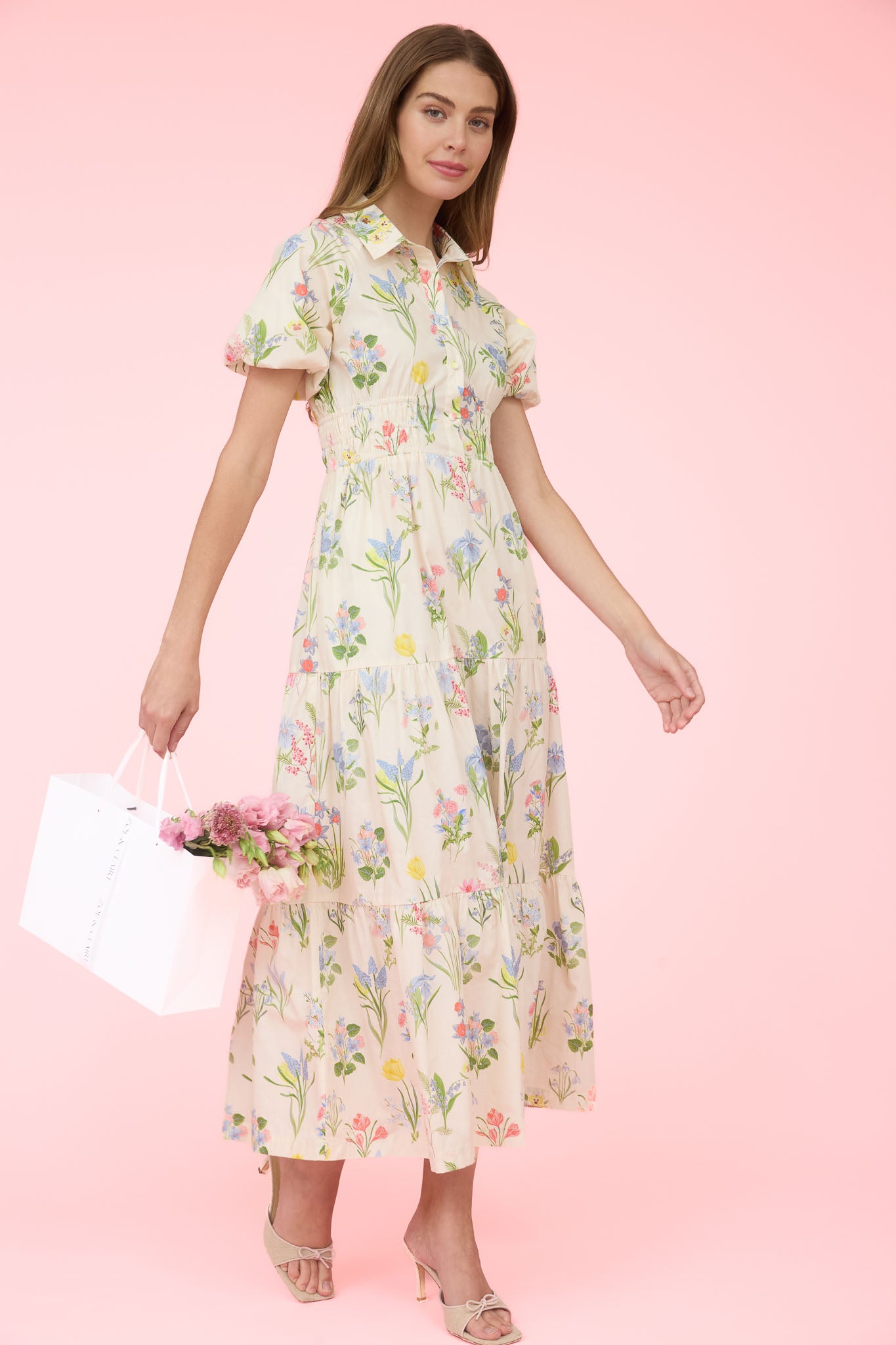 Garden Party Floral Midi Dress