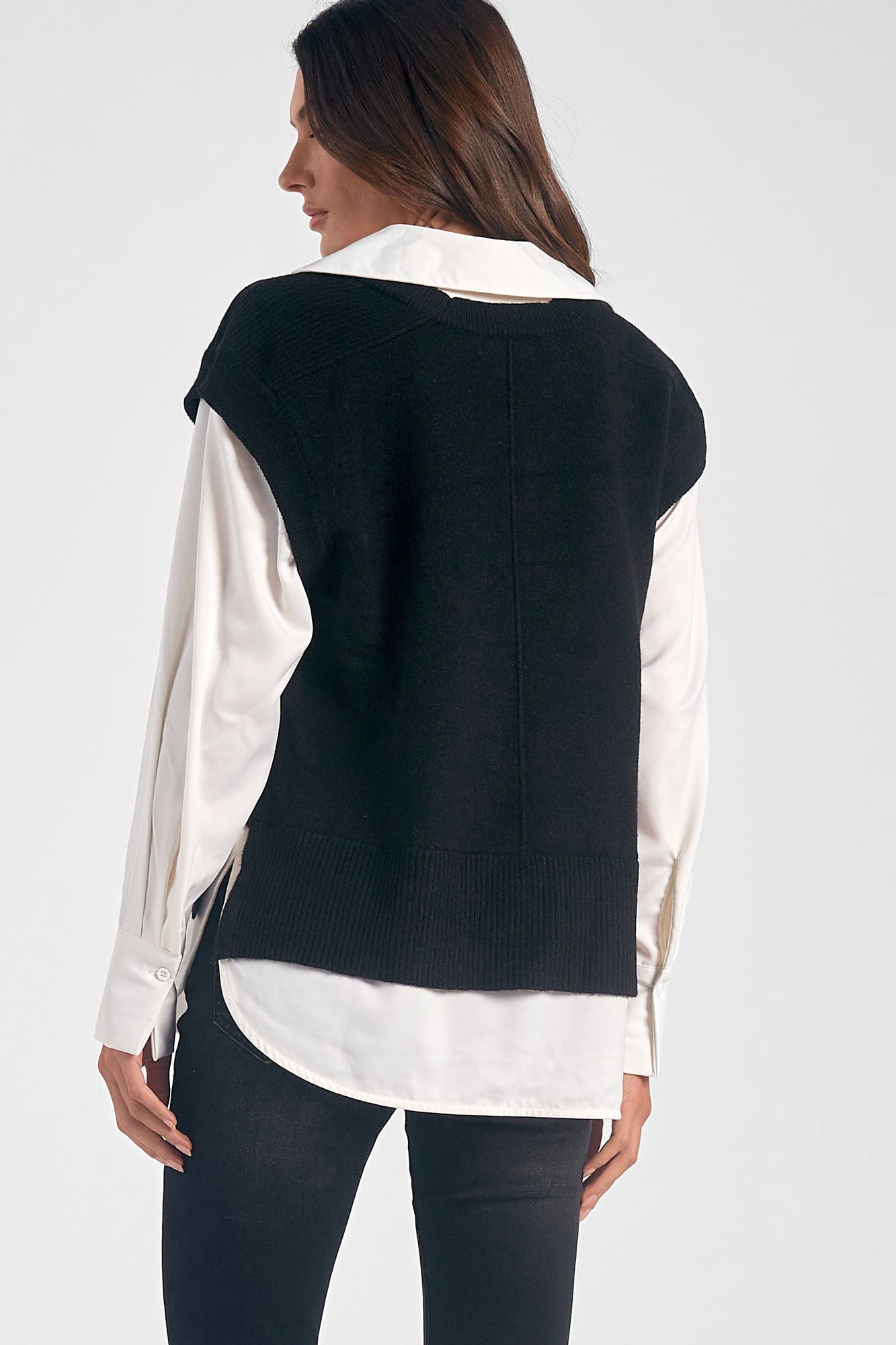Sweater Vest/Shirt Combo