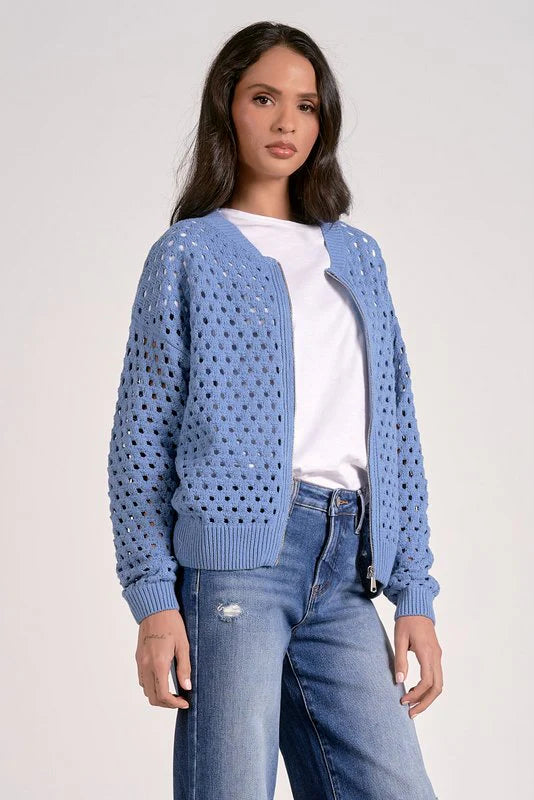 ASTER SWEATER CARDIGAN - BLUE