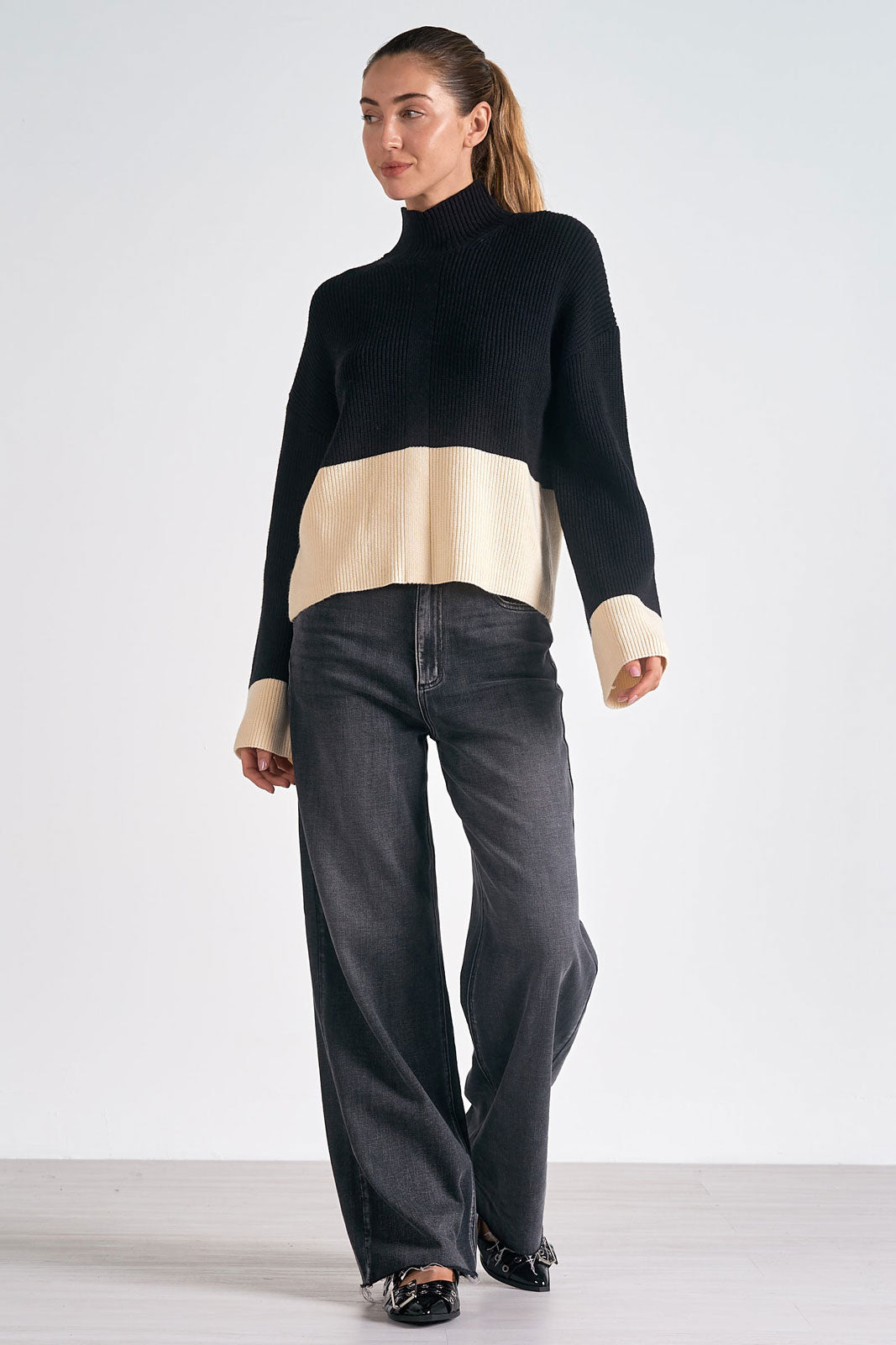 JOLENE COLORBLOCK SWEATER