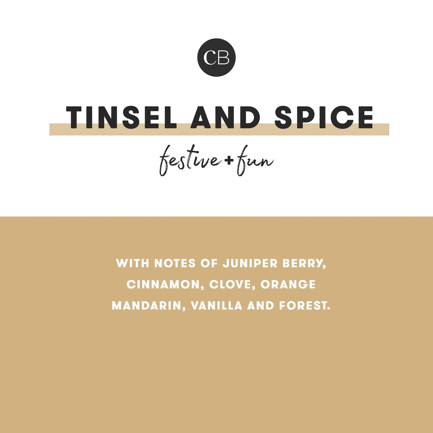 Tinsel & Spice Artisan Winter Bazaar Signature Candle