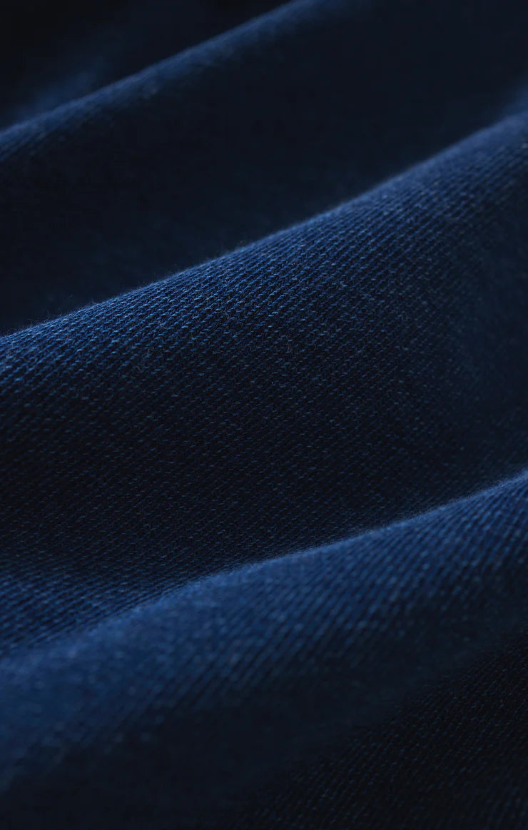 All Day Cropped Knit Denim Jacket