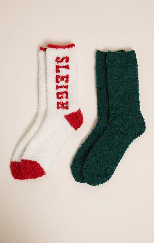 2-PACK SLEIGH SOCKS