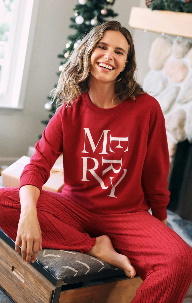 MERRY COZY KNIT TOP