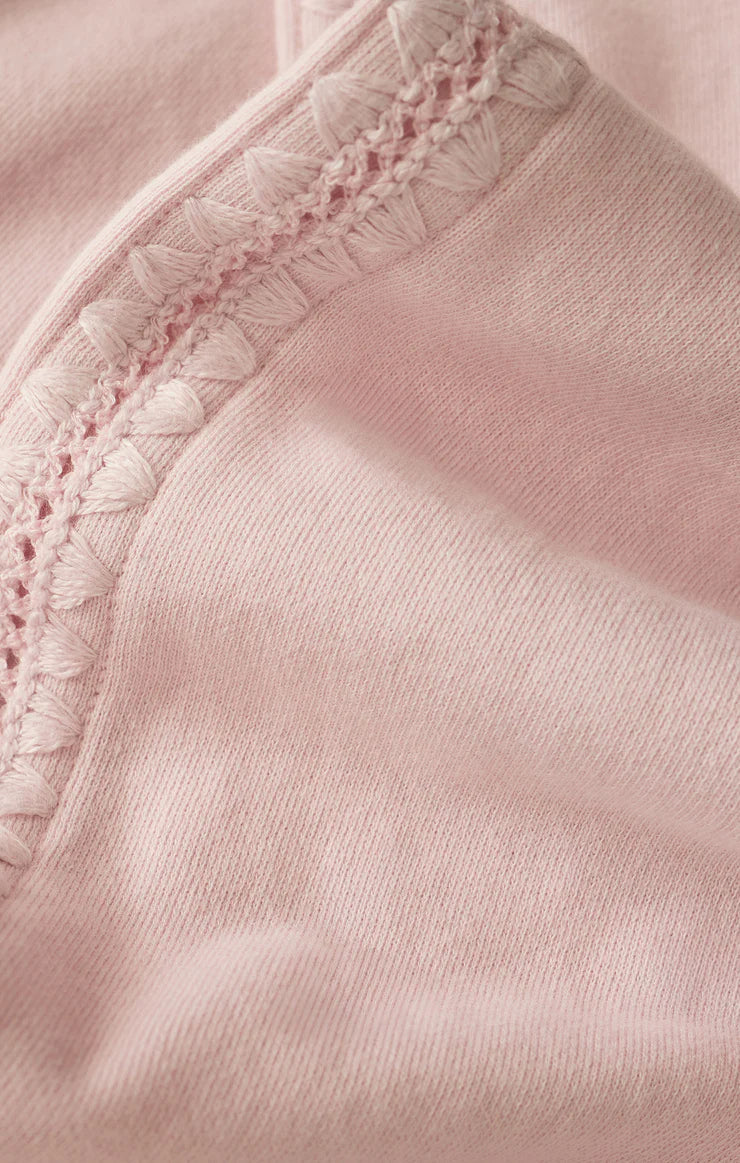 Take All French Terry Track Pant - Washed Pink