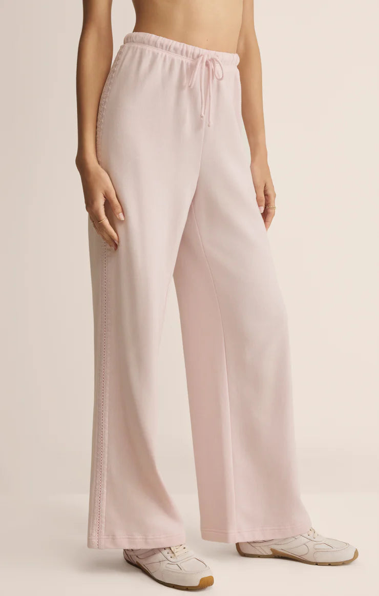 Take All French Terry Track Pant - Washed Pink