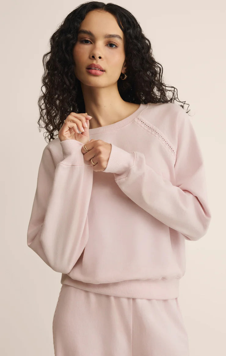 All Around French Terry Sweatshirt - Washed Pink