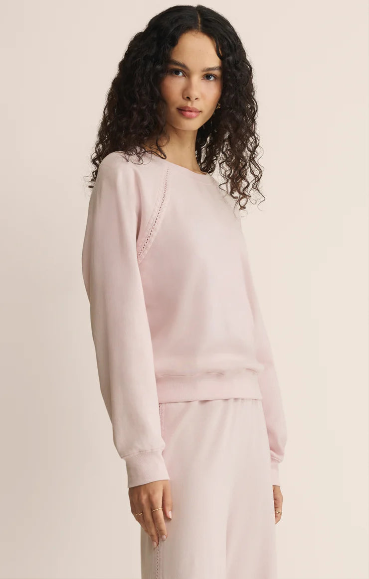 All Around French Terry Sweatshirt - Washed Pink