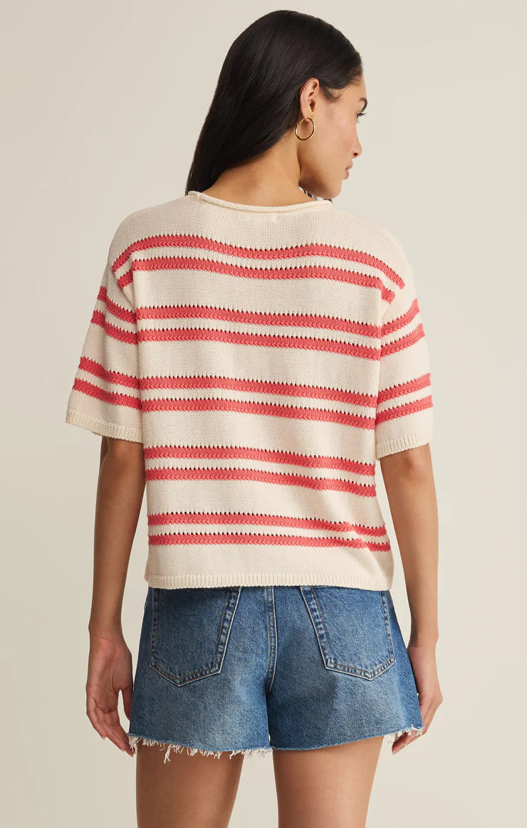 Prado Stripe Sweater Tee - Gelato