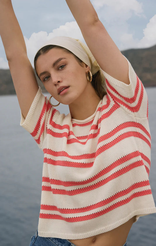 Prado Stripe Sweater Tee - Gelato