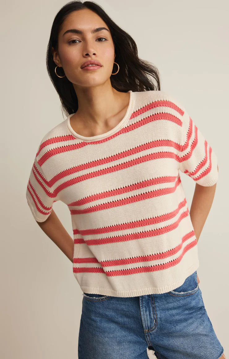 Prado Stripe Sweater Tee - Gelato