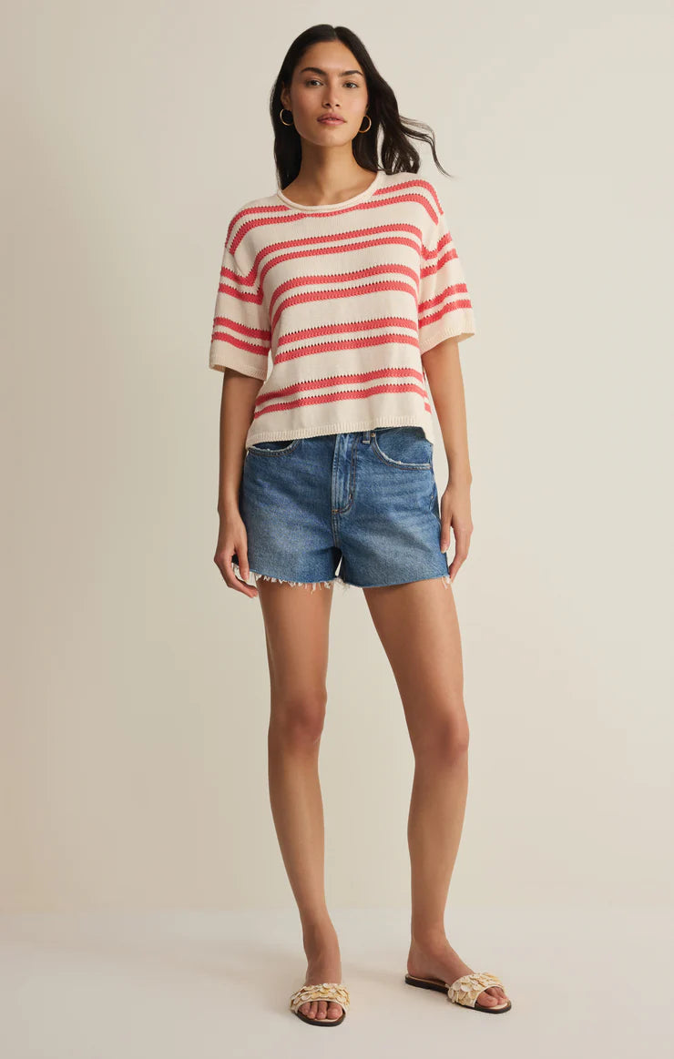 Prado Stripe Sweater Tee - Gelato