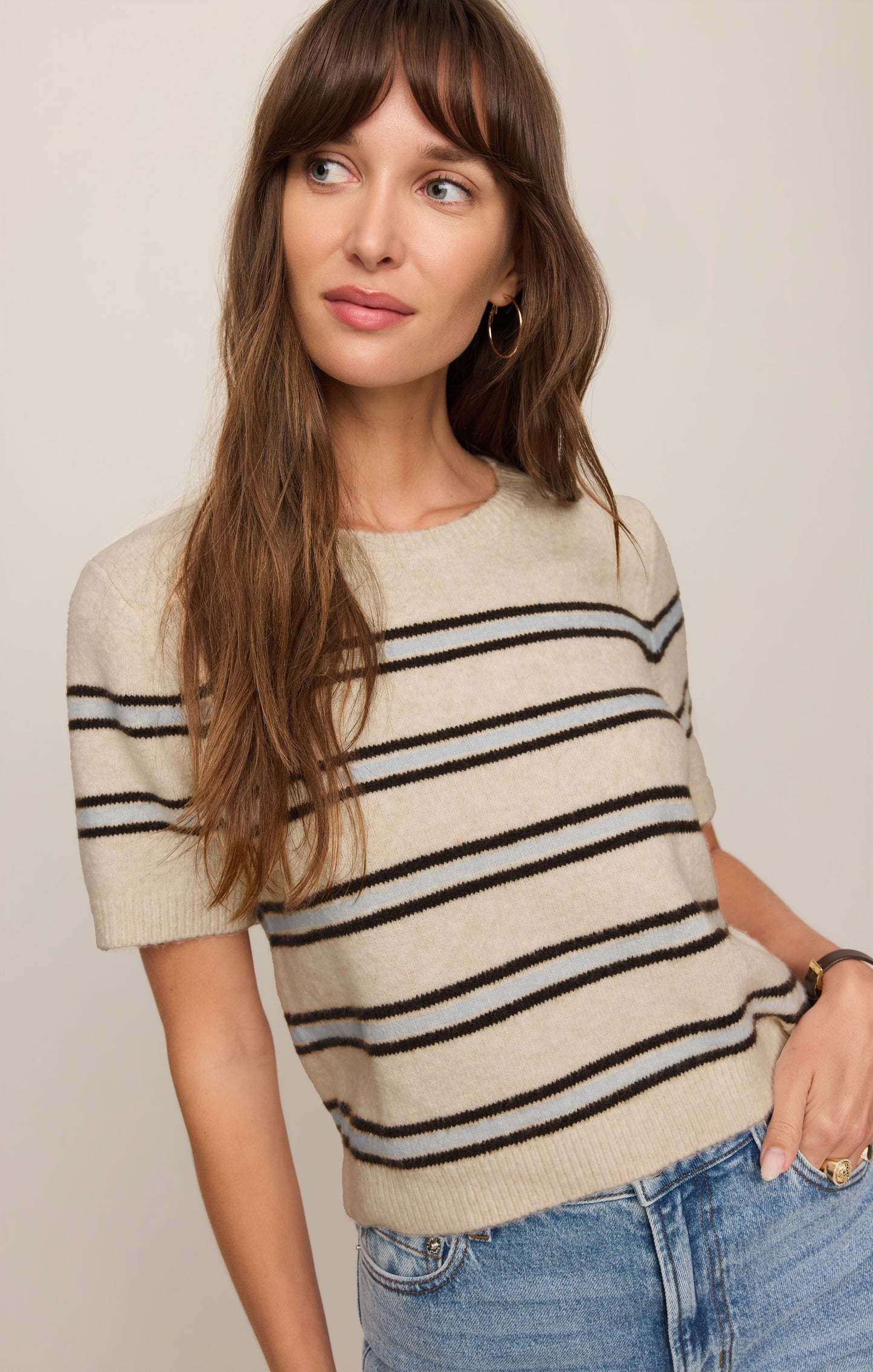 Gatewood Stripe Sweater Tee
